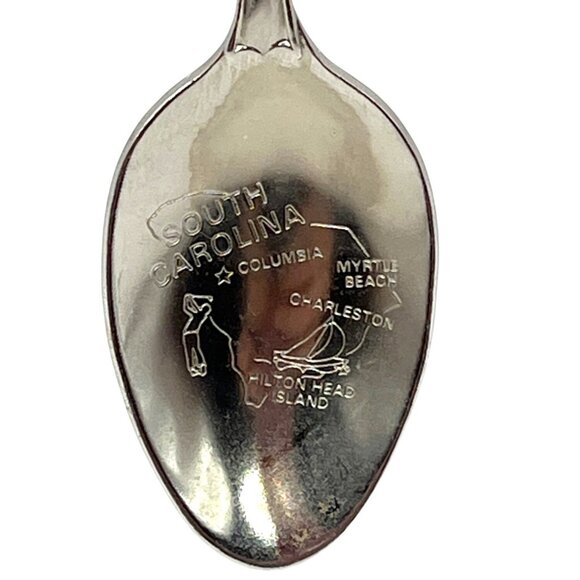 Vintage Dixie Stampede Souvenir Spoon South Carolina Landmarks Silver-Plated - Picture 3 of 4